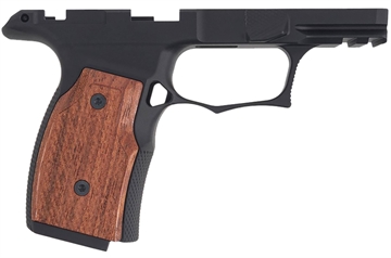 Picture of Sharps Bros. Grip Module, Fits Sig P365/XL/X/X Macro with Safety, Anodized Finish, Black, Inlcudes Brazilian Cherry Grip Panels, G2 Model Includes Steel Lug Insert SBGM02-G2