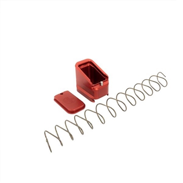 Picture of Shield Arms Magazine Extension for CZ P10-C/P07, 5rd (9mm), 4rd (40S&W), Red Aluminum CZP10CME5RED
