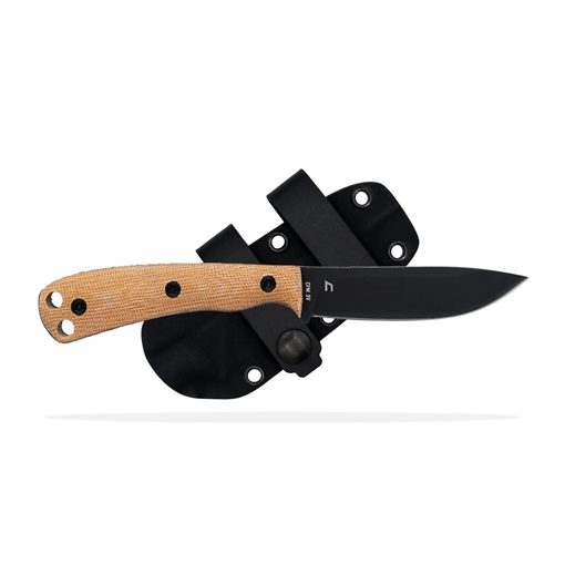 Picture of Shield Arms Ascent Fixed Knife 3-3/5" Black Drop Point Blade Brown SKT-ASC-REG-DLC-BRNBUR