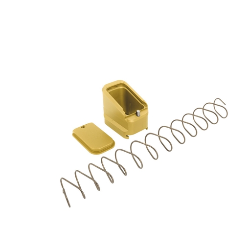 Picture of SHIELD ARMS MAG EXTENSION +5/4 GOLD FITS CZ P10C/P07 MAGS CZ-P10C-ME-5-GLD