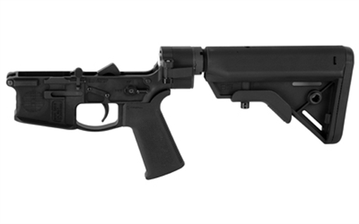 Picture of Shield Arms SA-15, Complete Folding Lower Receiver, Semi-automatic, 223 Remington/556NATO, Anodized Finish, Black, B5 Systems Bravo Stock, H2 Proprietary Buffer Weight SA-15-SLU-B5