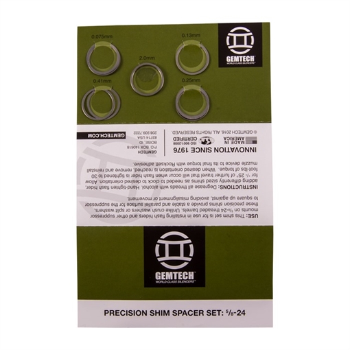 Picture of Gemtech SHIM KIT FOR MOUNTING FLASH HIDERS 7.62MM (5/8-24) 3013333