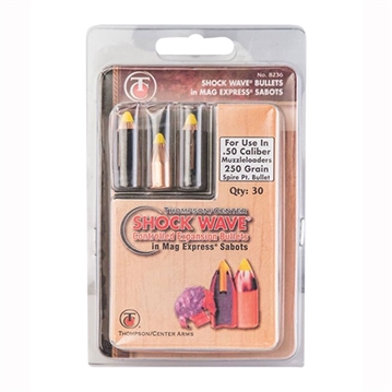 Picture of Thompson Center Shockwave Spire Point Polymer Tip Bullets .50 cal Sabot 250gr 30/ct 17008236
