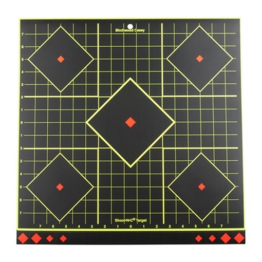 Picture of Birchwood Casey 34175 Shoot-N-C Reactive Target Self-Adhesive Paper Multi Color 17.75" 5-Diamond 5 Pack 34175 BC-34175