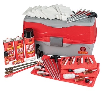 Picture of Shooters Choice Bullseye Box Cleaning Kit Multi-Caliber/12 Gauge Firearm Type Universal Nylon/Bronze/Stainless Steel Bristle 900MC