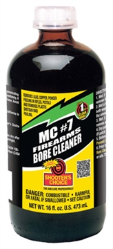 Picture of Shooter's Choice MC #7, Solvent, Liquid, 16oz, Bore Cleaner/Conditioner, Glass Container SHF-MC716