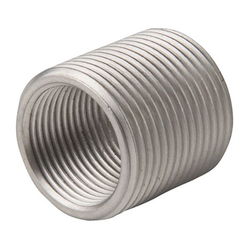 Picture of Precision Armament SHOULDERLESS THREAD ADAPTER 1/2-28TO5/8-24 STAINLESS STEEL A02410