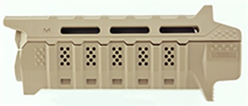 Picture of Strike Viper Carbine Length Handguard AR-Platform Flat Dark Earth, Black Inserts Polymer STRIKEHGCFD