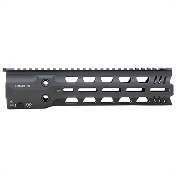 Picture of Strike Industries GRIDLOK-416-FD-11 GridLok Full Duty 11"L 1.57"D M-LOK Black Aluminum for HK 416, HK MR556, M27 IAR GRIDLOK416FD11