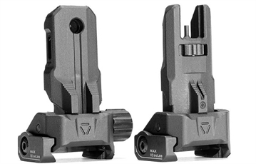 Picture of Strike Industries Strike Polymer Backup Sights Black Folding for AR-15 SPBUS
