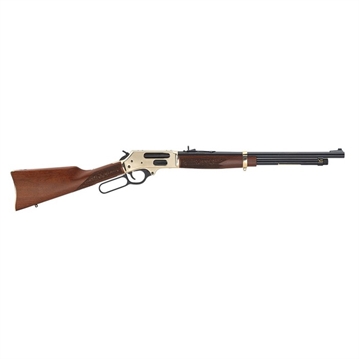 Picture of Henry Repeating Arms Side Gate Lever Action, 45-70 Government, 20" Brass Receiver, Walnut Stock, 4Rd, Fully Adjustable Semi-Buckhorn Sights H024-4570 H0244570