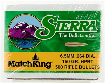 Picture of Sierra Bullets MATCHKING 6.5MM (.264'') 150GR HOLLOW POINT BOAT TAIL 500/BOX 1755C