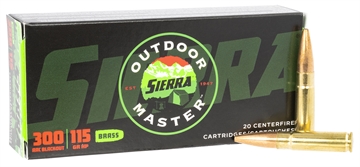 Picture of Sierra Bullets Outdoor Master 300 AAC Blackout 115 GR HP Varminter 20rd pack A2116--33 A211633