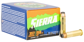 Picture of Sierra Sierra Sports Master Ammo 357 Mag. 158 gr. JHP 20 rd. A8360--36 A836036