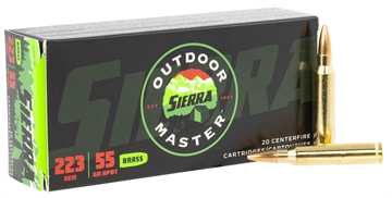 Picture of Sierra Bullets Outdoor Master 223 Remington55 GR HPBT Varminter 20rd pack A9375--32 A937532