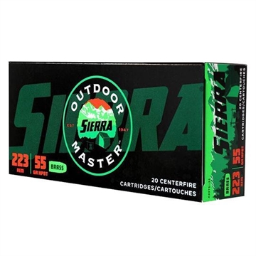 Picture of Sierra Bullets Outdoor Master 9mm Luger124 GR JHP Sportsmaster 200rd case (pack 10) A9375--32