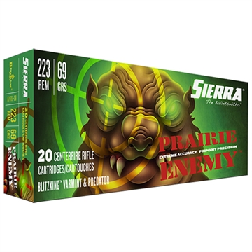 Picture of Sierra Bullets Prairie Enemy 223 Remington 69 GR BlitzKing 20rd pack A7170--09 A717009