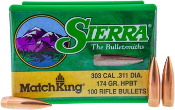 Picture of Sierra Bullets 303 CALIBER (0.311'') 174GR HOLLOW POINT BOAT TAIL 100/BOX 2315