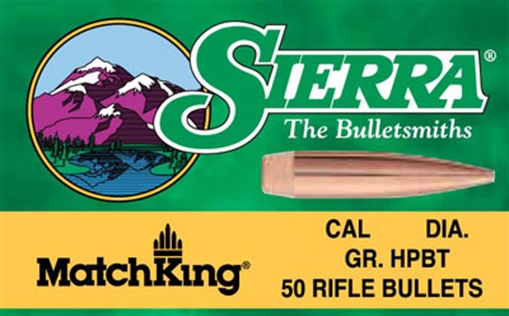 Picture of Sierra Bullets MATCHKING 7MM (0.284'') 150GR HOLLOW POINT BOAT TAIL 100/BOX 1915