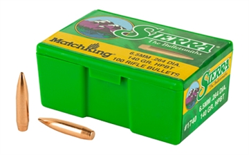 Picture of Sierra Bullets MatchKing, 6.5MM, 140 Grain, Boat Tail Hollow Point, 100 Count 1740