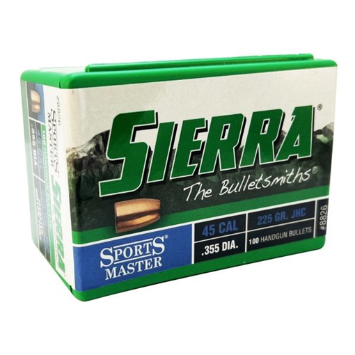 Picture of Sierra Pistol Bullets 45 CAL 225 GR JHC 100/ct 8826