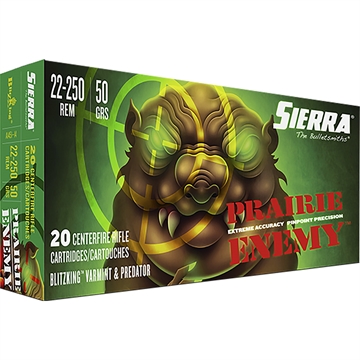 Picture of Sierra Sierra Prairie Enemy Rifle Ammo 22-250 Rem. 50 gr. BlitzKing A1451--14 A1451-14