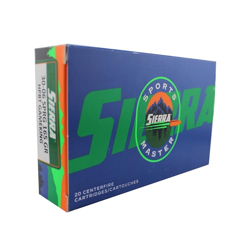 Picture of Sierra Sports Master Gameking Rifle Ammunition .30-06 Sprg 165gr HPBT 20/ct A2140-06