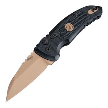Picture of SIG A01-MicroSwitch Emperor Scorpion Folder: 2.75" Wharncliffe Blade - FDE PVD Finish Solid Black G10 Frame 16100