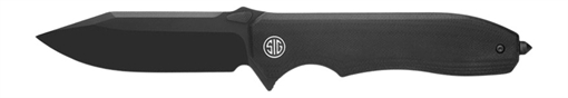 Picture of SIG ES 1BBTS  BLACK  G10/BLACK BLADE  DROP POINT ES1BBTS