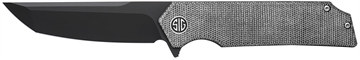 Picture of Sig Sauer Knives Validus 3.78" Folding Drop Point Plain Black PVD M390 Steel Blade, 4.76" Black Textured G10 Handle VA9BB