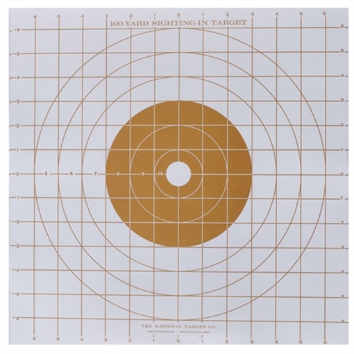 Picture of National Target SIGHT-IN TARGETS 100/PACK ST-3 ORANGE
