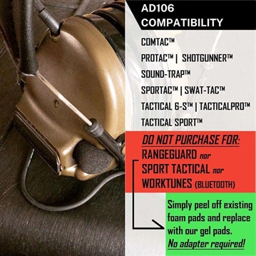 Picture of Noisefighters SIGHTLINES ADAPTER PLATES FOR INVISIO, SORDIN & TCI BLACK AD106