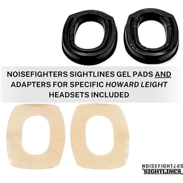 Picture of Noisefighters SIGHTLINES ADAPTER PLATES FOR HL IMPACT SPORTS BLACK AD105