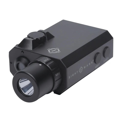Picture of Sightmark LoPro Compact Flashlight, Integral Green Laser, Picatinny Attachment, Matte Finish, Black, Includes Pressure Pad SM25012