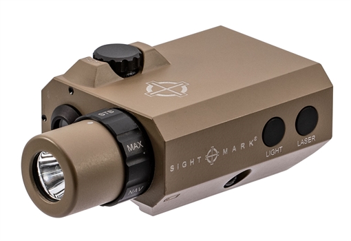 Picture of Sightmark LoPro Mini Combo Flashlight and Green Laser Sight Dark Earth 300 Lumens White LED SM25012DE