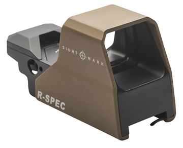 Picture of Sightmark Ultra Shot R-Spec Reflex Sight Dark Earth 1 x 33 mm x 24 mm 3 MOA Red/Green Dot/5 MOA Dot/50 MOA Circle Multi Reticle SM26031DE