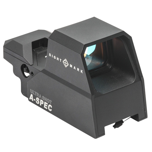 Picture of Sightmark Ultra Shot A-Spec Open Reflex Sight Matte Black 1 x 33 mm x 24 mm 3 MOA Red Dot/5 MOA Red Dot/50 MOA Circle Multi Reticle SM26032
