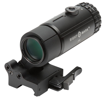 Show details for Sightmark T-3 Magnifier 3X with Flip to Side Mount Matte Black 3 x 23mm SM19063 Picture of Sightmark T-3 Magnifier 3X with Flip to Side Mount Matte Black 3 x 23mm SM19063