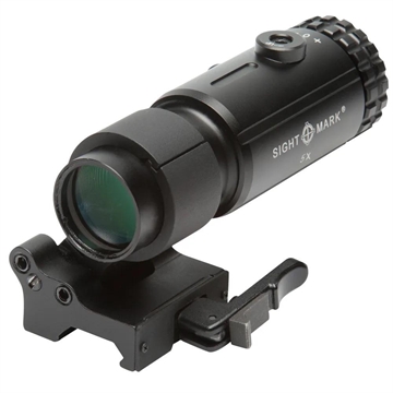 Picture of Sightmark T-5 Magnifier 5X with Flip to Side Mount, 5X Magnifier, 30mm Tube, Matte Finish, Black SM19064
