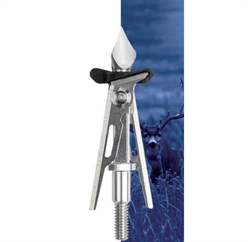 Picture of SIK 2-Blade Expandable SK2CB Crossbow Broadhead 2-inch Offset Entry - Silver/Black ABH100SK2CB