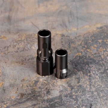 Picture of SilencerCo 3-Lug Muzzle Device Black with .578"x28 Threads for 45 ACP AC2605