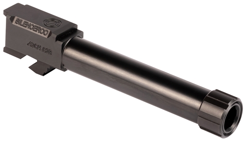 Picture of SilencerCo Threaded Barrel 4.50" 40 S&W, Black Nitride Stainless Steel, Fits Glock 23 AC1757