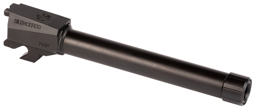Picture of SilencerCo Threaded Barrel 5.46" 9mm Luger, Black Nitride Stainless Steel, Fits Sig P320 Full Size AC2413