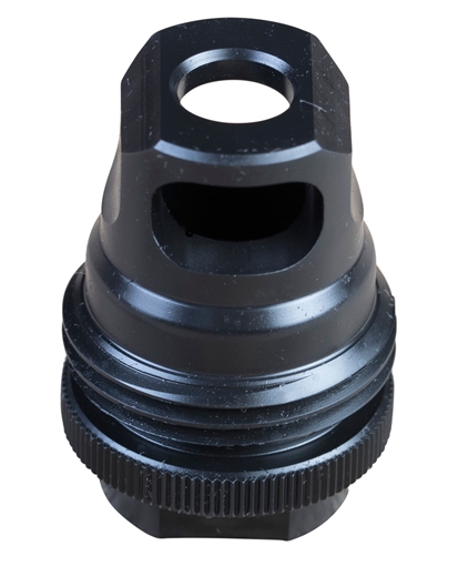 Picture of SilencerCo Single Port ASR Muzzle Brake, 1/2 x 28 RH, Fits ASR Mounts, 9MM AC2628
