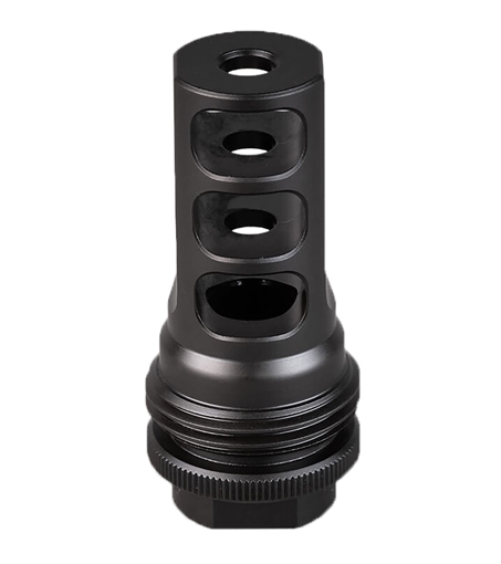 Picture of SilencerCo ASR Muzzle Brake Black Nitride 3/4"x24 Threads 458 Cal AC2631