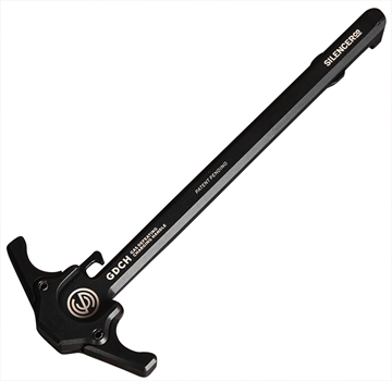 Picture of SilencerCo Gas Defeating Charging Handle made of Black Anodized 7075-T6 Aluminum & Ambidextrous Design for AR-15 AC5062