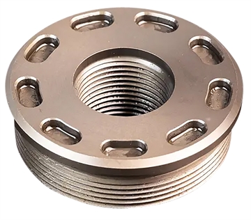 Picture of SilencerCo Bravo Direct Thread Mount 1/2"-28 tpi, Black Titanium AC5320