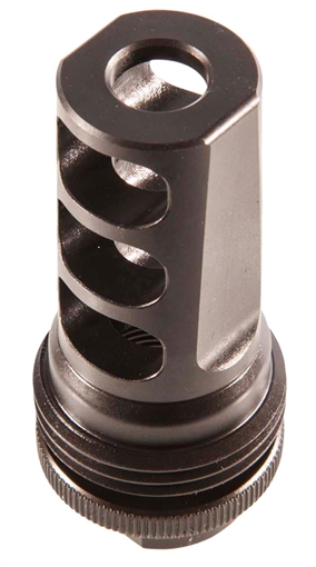 Picture of SilencerCo ASR Muzzle Brake Black Steel with 5/8"-24 tpi Threads for 30 Cal AC591