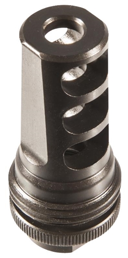 Picture of SilencerCo ASR Muzzle Brake Black Steel with 3/4"-24 tpi Threads for 338 Cal AC858