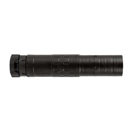 Picture of SilencerCo Omega 36M Rifle Suppressor 5.7x28mm to 9mm Luger/ 5.56 NATO to .338 LPM Stainless Steel/Titanium SU4735